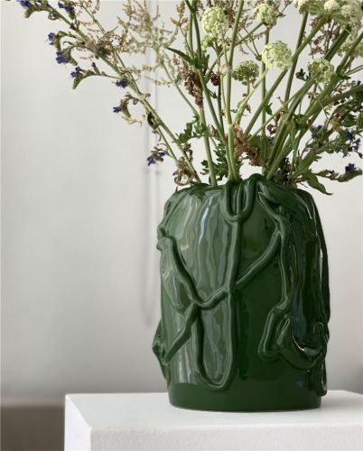 raawii Michael Kvium Jam Vase H: 24 cm - Pale Green