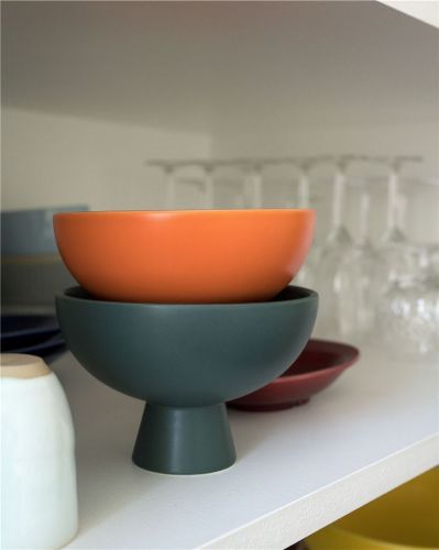 raawii Strøm Small Bowl Ø: 15 cm - Deep Green