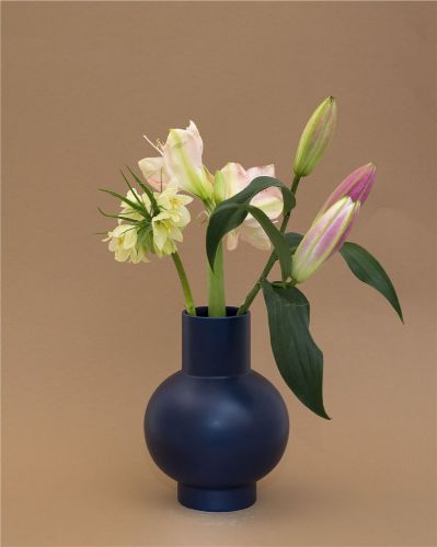 raawii Strøm XL Vase H: 33 cm - Blue