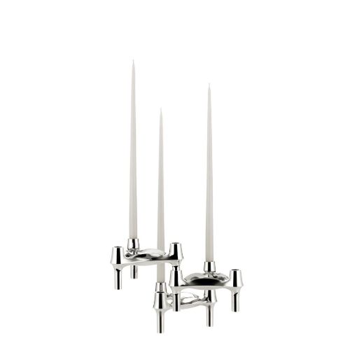 STOFF Nagel BMF Candle Holder H: 7,5 cm - Chrome
