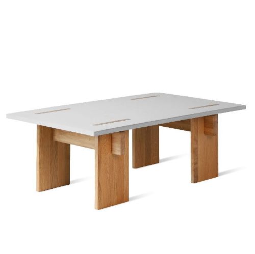 Eberhart Furniture Arnold H: 38 cm - Dark Concrete / Dark Oak