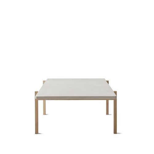 Eberhart Furniture Eugene Sofabord 70x125 cm - Lys Beton/Lys Egetræ