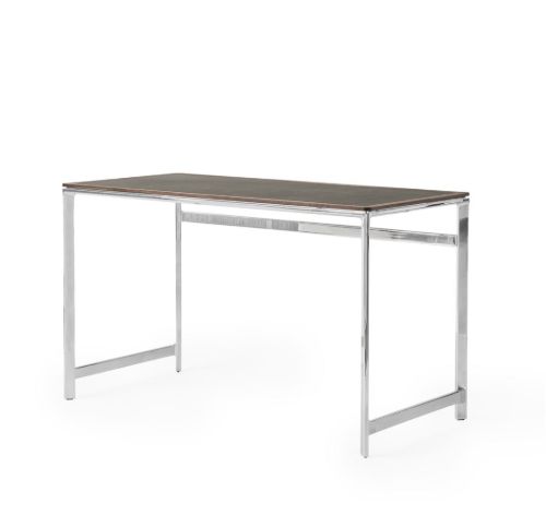 Vipp 430 Studio Desk 60x125 cm - Aluminium/Bosco Leather