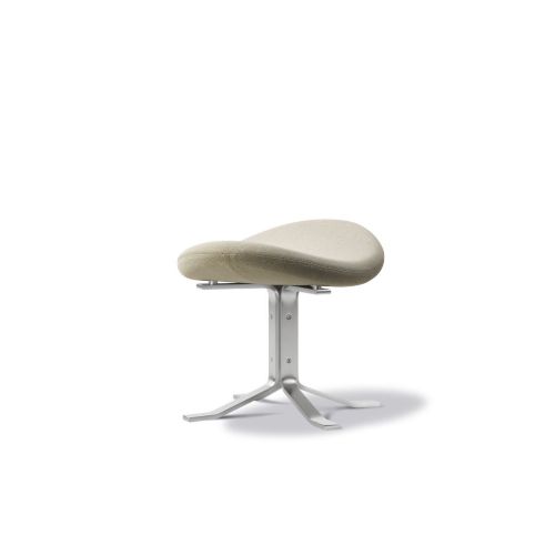 Fredericia Furniture Erik Jørgensen 5002 Corona Skammel - Vidar 222/Børstet Stål