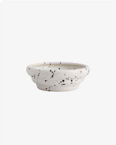 Nordal Ria Skål M. Splash  Ø: 16 cm - Råhvid 