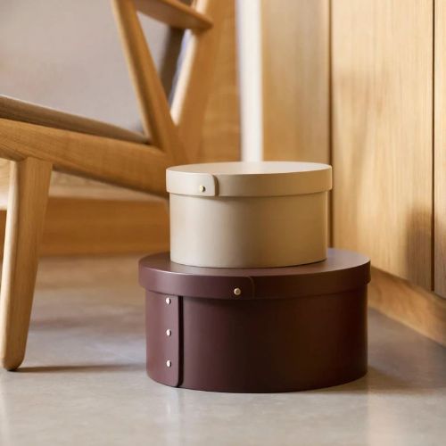 FDB Møbler X3 Drejø Opbevaringsboks Ø: 31 cm - Chokolade Brun 