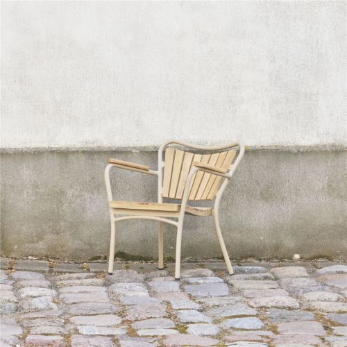 Mandalay Marguerit Børnestol SH: 26 cm - Teak/Taupe 