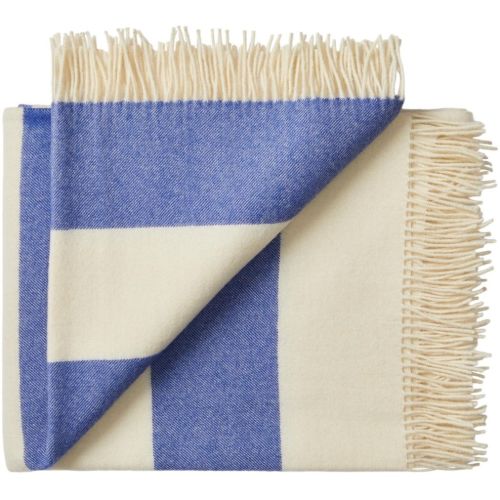 Silkeborg Uldspinderi The Sweater Plaid 130x190 cm - Cobalt 