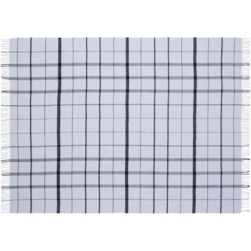 Silkeborg Uldspinderi Warp and Weft Stable Plaid 130x190 cm - Concrete/Midnight