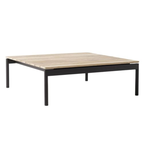 &Tradition Ville AV50 Outdoor Sofabord 90x90 cm - Warm Black/Teak 