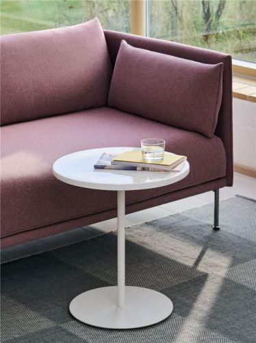 HAY Pyro Coffee Table Ø: 45 cm - Eggshell Ceramic Tabletop