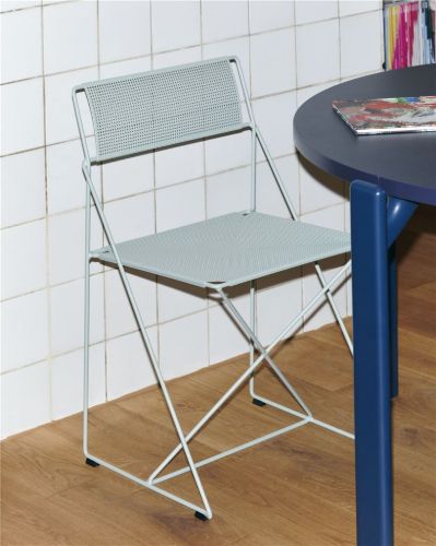 HAY X-Line Chair SH: 46 cm - Pale Linden Powder Coated Steel