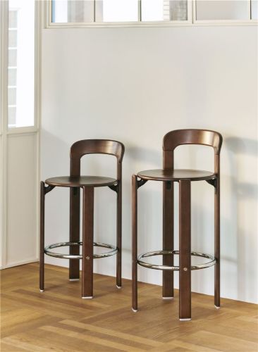 HAY Rey Bar Stool H: 75 cm - Umber brown
