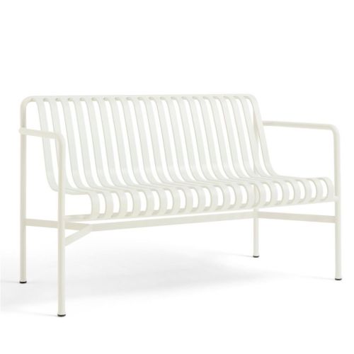 HAY Palissade Dining Bench W: Armrest B: 120 cm  -  Cream white