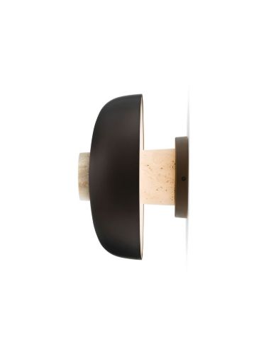 Audo Copenhagen Reverse Wall Lamp Ø: 24,3 cm - Beige/Bronzed brass