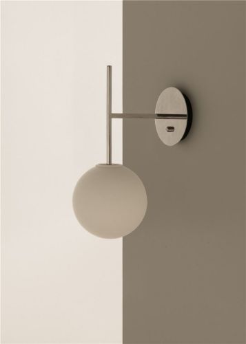 Audo Copenhagen TR Bulb Suspended Wall Lamp Ø 20 cm - Polished Steel