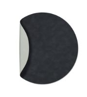 Billede af LindDNA Table Mat Oval L Double 35x45 cm - Cloud Black/Nupo Metallic OUTLET