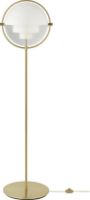 Billede af GUBI Multi-Lite Gulvlampe H: 148 cm - Brass/White Semi Matt