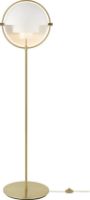 Billede af GUBI Multi-Lite Gulvlampe H: 148 cm - Brass/White Semi Matt