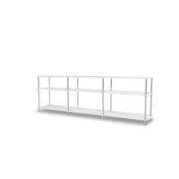 Billede af Montana QS Free 111222 Reol 203,4x64,4x38 cm - New White/Krom