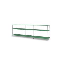 Billede af Montana QS Free 111222 Reol 203,4x64,4x38 cm - Parsley/Krom