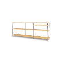 Billede af Montana QS Free 222100 Reol med Indskudt Hylde 203,4x75,8x38 cm - Acacia/Krom