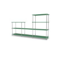 Billede af Montana QS Free 312000 Reol 203,4x109,9x38 cm - Parsley/Krom