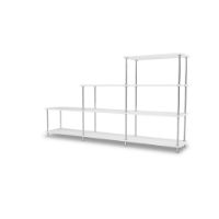 Billede af Montana QS Free 321000 Reol 203,4x109,9x38 cm - New White/Krom