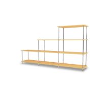 Billede af Montana QS Free 321000 Reol 203,4x109,9x38 cm - Acacia/Krom