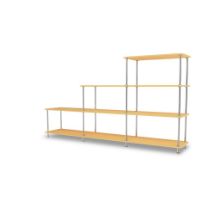 Billede af Montana QS Free 321000 Reol 203,4x109,9x38 cm - Acacia/Krom