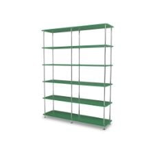 Billede af Montana QS Free 550000 Reol 138,4x178,1x38 cm - Parsley/Krom