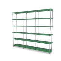 Billede af Montana QS Free 555000 Reol 203,4x178,1x38 cm - Parsley/Krom