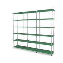 Billede af Montana QS Free 555000 Reol 203,4x178,1x38 cm - Parsley/Krom