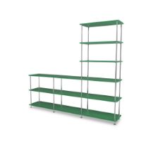 Billede af Montana QS Free 522000 Reol 203,4x178,1x38 cm - Parsley/Krom