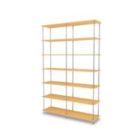 Billede af Montana QS Free 660000 Reol 138,4x212,2x38 cm - Acacia/Krom