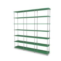 Billede af Montana QS Free 666000 Reol 203,4x212,2x38 cm - Parsley/Krom