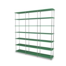 Billede af Montana QS Free 666000 Reol 203,4x212,2x38 cm - Parsley/Krom