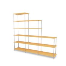 Billede af Montana QS Free 542000 Reol 203,4x178,1x38 cm - Acacia/Krom