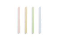 Billede af HAY Square Candle Set of 4 pcs H: 24 cm - Pastel