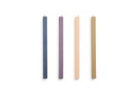 Billede af HAY Square Candle Set of 4 pcs H: 24 cm - Dark
