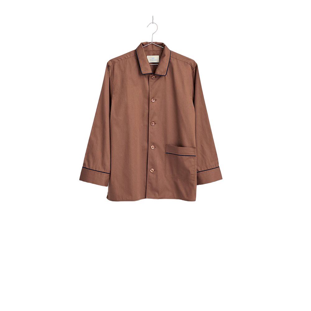 Billede af HAY Outline Pyjama L/S Shirt M/L - Milk Chocolate