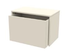 Billede af Flexa Dots Storage Bench Box 60x42 - Cream