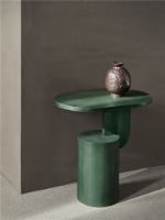 Billede af Ferm Living Insert Side Table 34x49 cm  - Myrtle Green Stained