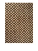 Billede af Ferm Living Check Wool Jute Rug 200x300 - Coffee/Natural