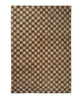 Billede af Ferm Living Check Wool Jute Rug 200x300 - Coffee/Natural