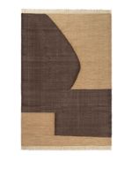 Billede af Ferm Living Forene Rug 140x200 cm - Tan/Chocolate