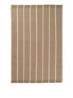 Billede af Ferm Living Calm Kelim Mat 50x70 cm - Dark Sand/Off-white