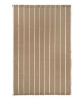 Billede af Ferm Living Calm Kelim Rug 200x300 cm - Dark Sand/Off-white