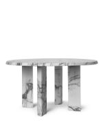 Billede af Ferm Living Taula Coffee Table H: 35 cm - White/Charcoal 