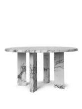Billede af Ferm Living Taula Coffee Table H: 35 cm - White/Charcoal 